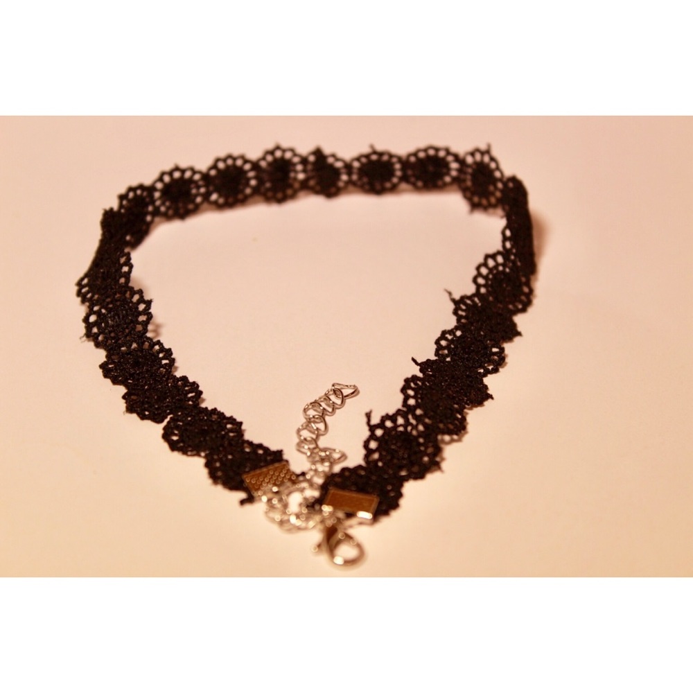 Black Floral Choker
